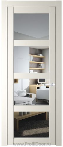 Дверь Profil Doors 2.4.2PD цвет Перламутр белый стекло Прозрачное