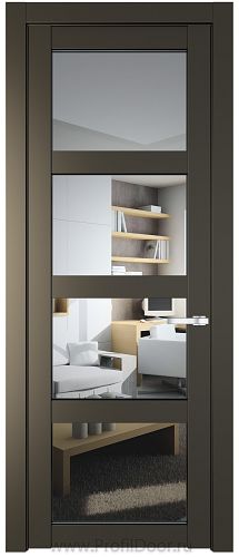 Дверь Profil Doors 2.4.2PD цвет Перламутр бронза стекло Прозрачное