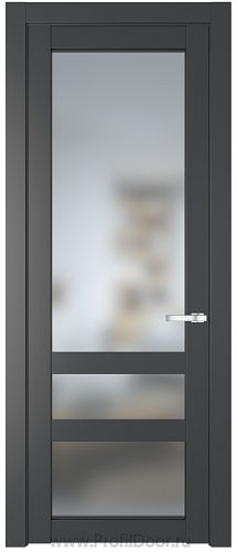 Дверь Profil Doors 2.5.2PD цвет Графит (Pantone 425С) стекло Матовое