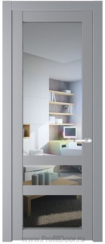Дверь Profil Doors 2.5.2PD цвет Смоки (RAL 870-02) стекло Прозрачное