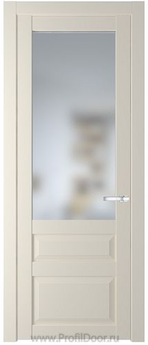 Дверь Profil Doors 2.5.3PD цвет Кремовая Магнолия (RAL 120-04) стекло Матовое