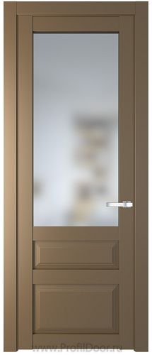 Дверь Profil Doors 2.5.3PD цвет Перламутр золото стекло Матовое