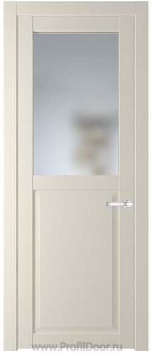 Дверь Profil Doors 2.6.2PD цвет Кремовая Магнолия (RAL 120-04) стекло Матовое