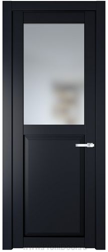 Дверь Profil Doors 2.6.2PD цвет Нэви Блу (RAL 7016) стекло Матовое