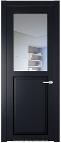 Дверь Profil Doors 2.6.2PD цвет Нэви Блу (RAL 7016) стекло Прозрачное