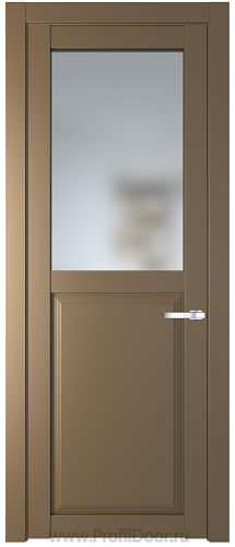 Дверь Profil Doors 2.6.2PD цвет Перламутр золото стекло Матовое