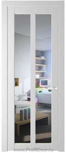 Дверь Profil Doors 2.7.2PD цвет Крем Вайт (RAL 120-02) стекло Прозрачное