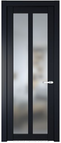 Дверь Profil Doors 2.7.2PD цвет Нэви Блу (RAL 7016) стекло Матовое