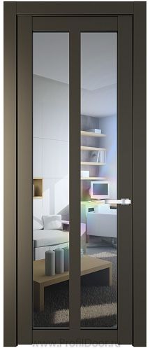 Дверь Profil Doors 2.7.2PD цвет Перламутр бронза стекло Прозрачное