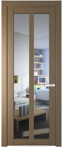 Дверь Profil Doors 2.7.2PD цвет Перламутр золото стекло Прозрачное