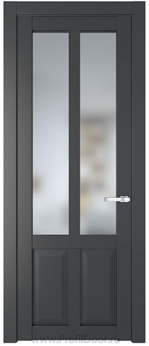 Дверь Profil Doors 2.8.2PD цвет Графит (Pantone 425С) стекло Матовое