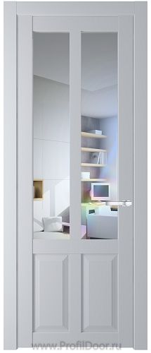 Дверь Profil Doors 2.8.2PD цвет Лайт Грей (RAL 870-01) стекло Прозрачное