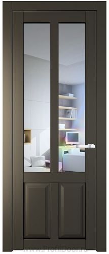 Дверь Profil Doors 2.8.2PD цвет Перламутр бронза стекло Прозрачное
