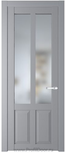 Дверь Profil Doors 2.8.2PD цвет Смоки (RAL 870-02) стекло Матовое