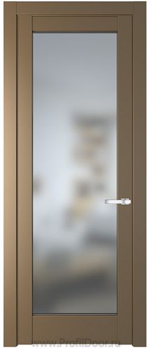 Дверь Profil Doors 3.1.2PD цвет Перламутр золото стекло Матовое