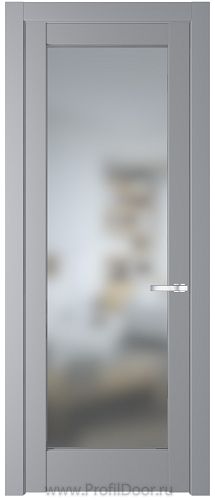 Дверь Profil Doors 3.1.2PD цвет Смоки (RAL 870-02) стекло Матовое