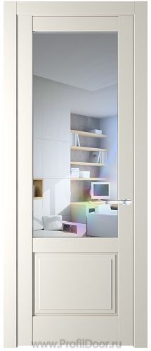 Дверь Profil Doors 3.2.2PD цвет Перламутр белый стекло Прозрачное
