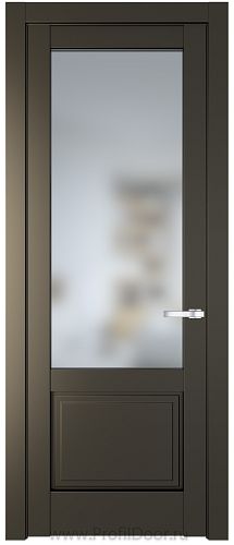 Дверь Profil Doors 3.2.2PD цвет Перламутр бронза стекло Матовое