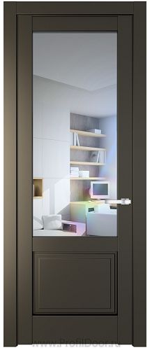 Дверь Profil Doors 3.2.2PD цвет Перламутр бронза стекло Прозрачное