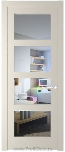 Дверь Profil Doors 3.4.2PD цвет Кремовая Магнолия (RAL 120-04) стекло Прозрачное