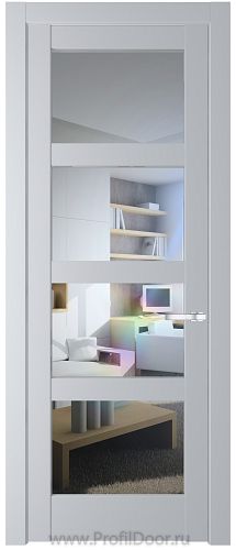 Дверь Profil Doors 3.4.2PD цвет Лайт Грей (RAL 870-01) стекло Прозрачное