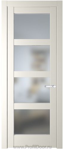 Дверь Profil Doors 3.4.2PD цвет Перламутр белый стекло Матовое