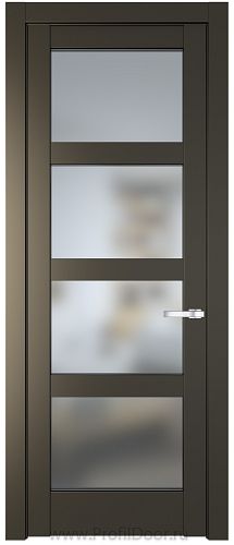 Дверь Profil Doors 3.4.2PD цвет Перламутр бронза стекло Матовое