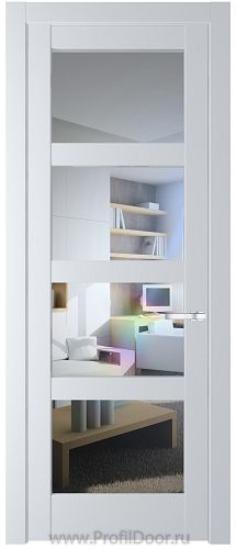 Дверь Profil Doors 3.4.2PD цвет Вайт (RAL 110 96 02) стекло Прозрачное