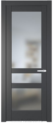 Дверь Profil Doors 3.5.2PD цвет Графит (Pantone 425С) стекло Матовое