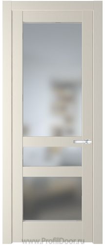 Дверь Profil Doors 3.5.2PD цвет Кремовая Магнолия (RAL 120-04) стекло Матовое