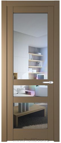 Дверь Profil Doors 3.5.2PD цвет Перламутр золото стекло Прозрачное