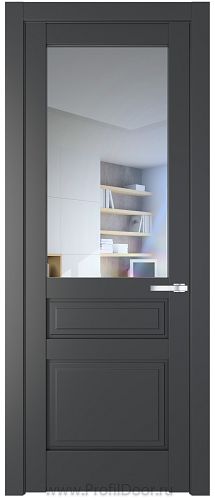 Дверь Profil Doors 3.5.3PD цвет Графит (Pantone 425С) стекло Прозрачное