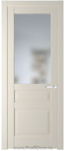 Дверь Profil Doors 3.5.3PD цвет Кремовая Магнолия (RAL 120-04) стекло Матовое