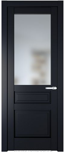 Дверь Profil Doors 3.5.3PD цвет Нэви Блу (RAL 7016) стекло Матовое