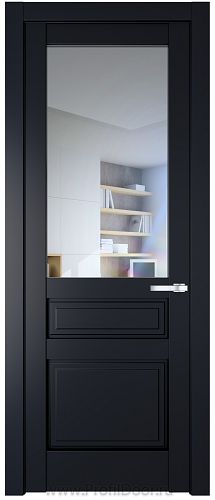 Дверь Profil Doors 3.5.3PD цвет Нэви Блу (RAL 7016) стекло Прозрачное
