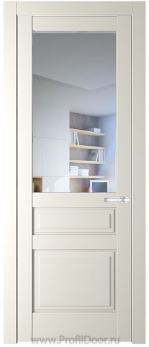 Дверь Profil Doors 3.5.3PD цвет Перламутр белый стекло Прозрачное