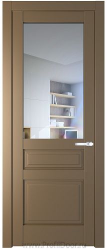 Дверь Profil Doors 3.5.3PD цвет Перламутр золото стекло Прозрачное