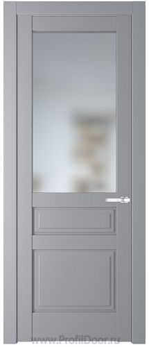 Дверь Profil Doors 3.5.3PD цвет Смоки (RAL 870-02) стекло Матовое