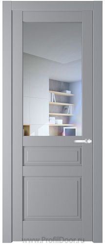 Дверь Profil Doors 3.5.3PD цвет Смоки (RAL 870-02) стекло Прозрачное