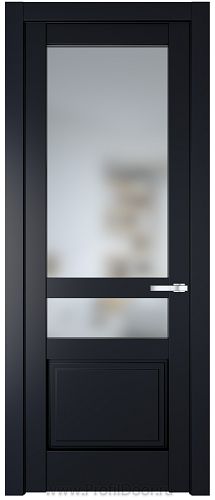 Дверь Profil Doors 3.5.4PD цвет Нэви Блу (RAL 7016) стекло Матовое