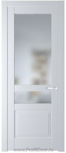 Дверь Profil Doors 3.5.4PD цвет Вайт (RAL 110 96 02) стекло Матовое