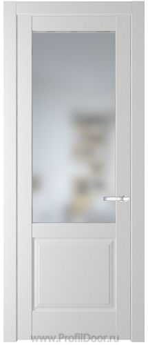 Дверь Profil Doors 4.2.2PD цвет Крем Вайт (RAL 120-02) стекло Матовое