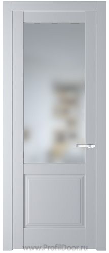 Дверь Profil Doors 4.2.2PD цвет Лайт Грей (RAL 870-01) стекло Матовое