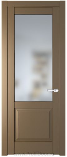 Дверь Profil Doors 4.2.2PD цвет Перламутр золото стекло Матовое