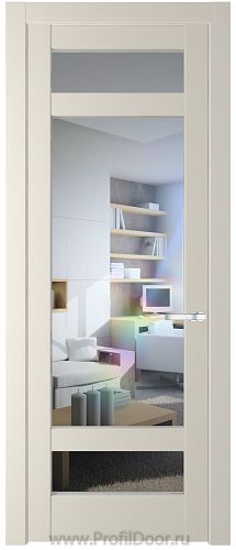 Дверь Profil Doors 4.3.2PD цвет Кремовая Магнолия (RAL 120-04) стекло Прозрачное