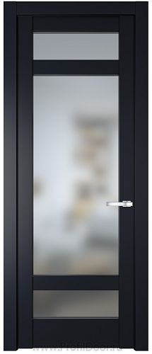 Дверь Profil Doors 4.3.2PD цвет Нэви Блу (RAL 7016) стекло Матовое
