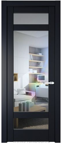 Дверь Profil Doors 4.3.2PD цвет Нэви Блу (RAL 7016) стекло Прозрачное