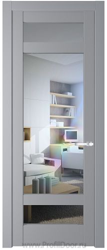 Дверь Profil Doors 4.3.2PD цвет Смоки (RAL 870-02) стекло Прозрачное