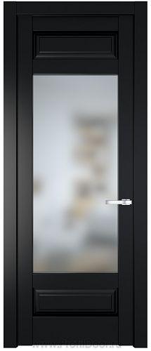 Дверь Profil Doors 4.3.3PD цвет Блэк стекло Матовое