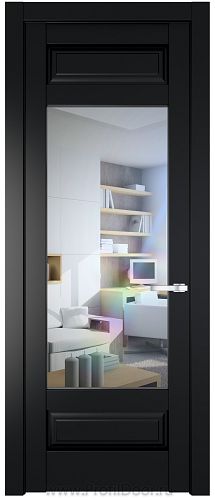 Дверь Profil Doors 4.3.3PD цвет Блэк стекло Прозрачное